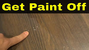how to get paint off of laminate