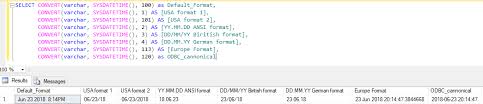 sql server date format and converting