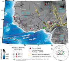 intraplate seismicity in western africa