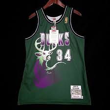 Adidas milwaukee bucks nba jerseys. 100 Authentic Ray Allen Mitchell Ness 96 97 Bucks Jersey Size M 40 Mens Fan Apparel Souvenirs Basketball Nba