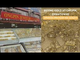 ing gold jewelry at ongpin chinatown