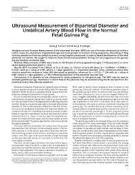 Pdf Ultrasound Measurement Of Biparietal Diameter And