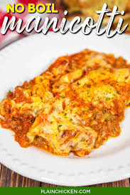 no boil manicotti with meat sauce
