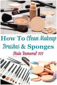 how to clean makeup brushes sponges