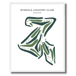Mineola Country Club Texas Golf Course Map Home Decor - Etsy