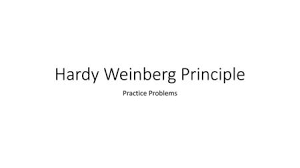 The genotype frequencies for this locus were found to be: Hardy Weinberg Ppt Video Online Download