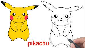 How to draw Pikachu easy step by step | Pokemon Go | كيف ارسم بيكاتشو  بوكيمون بسهولة - YouTube