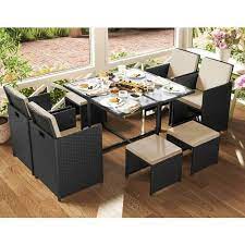 Garden Furniture Set Dining Table And