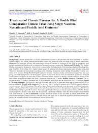 pdf treatment of chronic paronychia a