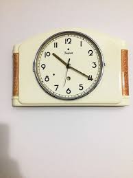 Junghans Ceramic Wall Clock 1930s Made