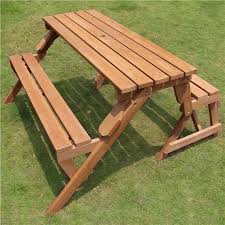 Folding Outdoor Picnic Table Chair