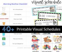 Ultimate List Of Printable Visual Schedules For Home And Daily Routines