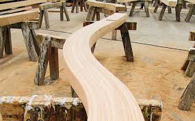 custom curved and cylindrical oak beams