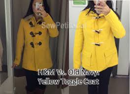 Yellow Toggle Coat H M Vs Old Navy