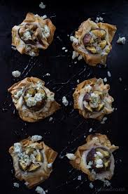 fig and blue cheese phyllo bites