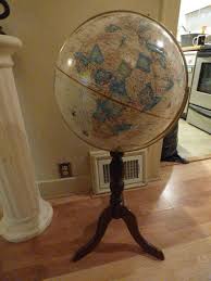 cambridge floor globe antique map