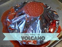 easy baking soda volcano