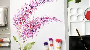 easy flower painting technique for
