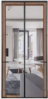 Magnetic Door Screen Striped Curtain