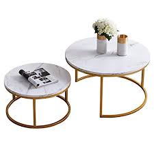 Round Wood Accent Coffee Table