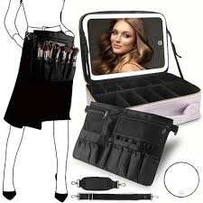 momira large makeup train case with