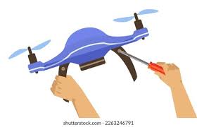 drones vector de stock
