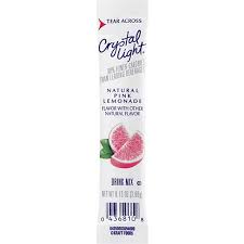 Crystal Light Pink Lemonade Powdered Drink Mix Caffeinated 0 13 Oz Packet Powder Justsave Foods