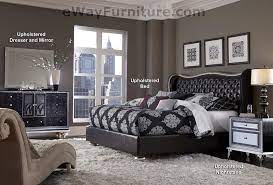 starry night tufted black leather and