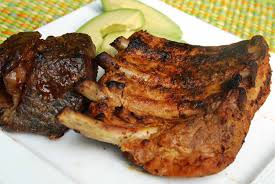 grilled pork ribs costillas de cerdo a