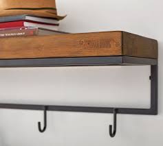 Malcolm Entryway Wall Shelf With Hooks