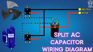 split ac capacitor wiring diagram