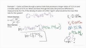 How To Find A Fluid Flow Rate Using A