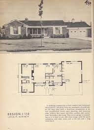 J113 Vintage House Plans Mid Century