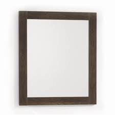 Rustic wooden framed wall mirror, natural wood bathroom vanity mirror for farmhouse decor, vertical or horizontal hanging, 32 x 24, brown. Reviews For Dyconn Massa 24 In W X 28 In H Framed Rectangular Bathroom Vanity Mirror In Dark Brown Ml15024 The Home Depot