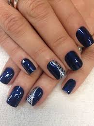 10 navy nail polishes for fall. Blue Nails Design