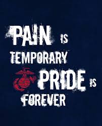 Pain Is Temporary By Us Marine Corps Decalgirl