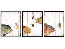 8x10 fishing lures wall art poster