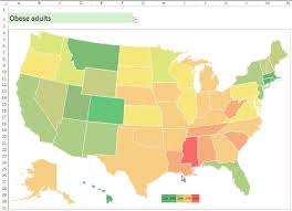 Making Excel Maps Without Vba Choropleth Map Heat Map Map