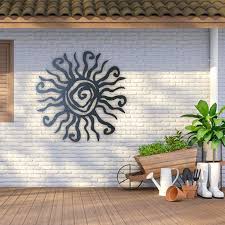 Outdoor Wall Decor Metal Sun Wall Art