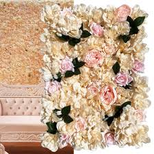 Silk Flower Wall Rose Flower Wall Panel