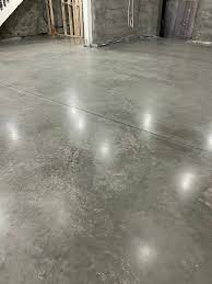 bronze concrete floor polished