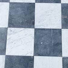 distressed checkerboard marble floors