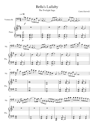 Browse our 19 arrangements of bella's lullaby. sheet music is available for piano, alto saxophone, c instrument and 12 others with 3 scorings and 3 notations in 5 genres. Bella S Lullaby Sheet Music For Piano Cello Solo Musescore Com