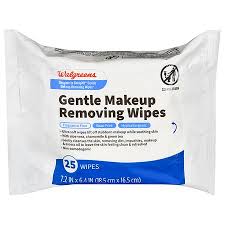 walgreens wipes gentle fragrance free makeup removing 25 ct