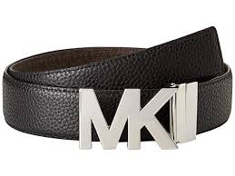 Michael Michael Kors 38mm Reversible Pebble To Logo Belt On