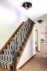 our black painted staircase bright