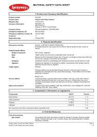 Sprayway 40 Glass Cleaner Msds