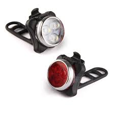 Usb Rechargeable Bike Light Set Super Bright Free Rear Led Bicycle Light