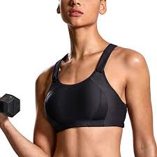 Features this sports bra is designed for high impact workouts. Women S High Impact Front Adjustable Lightly Padded Racerback Sports Bra Black02 C 38 Ad Front Spon High Impact Sports Bra Sports Bra Fitness Wear Women