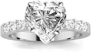 Find charming gia certified engagement rings at the most affordable prices. 1 75 Carat Gia Certified Heart Cut Classic Prong Set Diamond Engagement Ring D E Color Vs1 Vs2 Clarity Center Stones Amazon Com